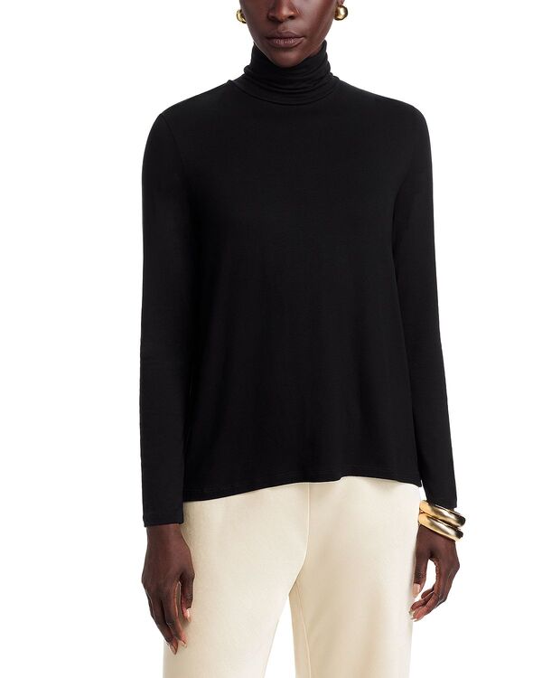 マジェスティック レディース アウター ニット・セータートルネック Majestic Filatures Turtleneck Top Noir