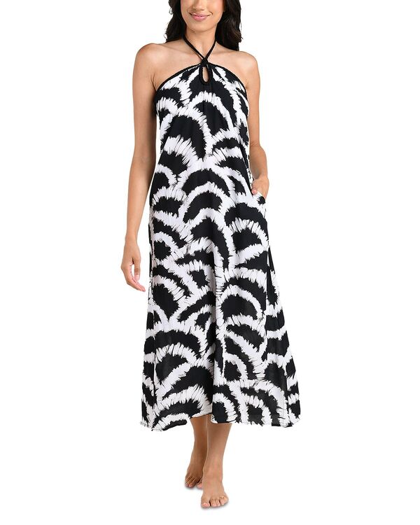 ラブランカ レディース トップス ワンピース マキシ ホルター La Blanca Woven Shadows Halter Cover Up Maxi Dress Black ブラック｜ReVida 店