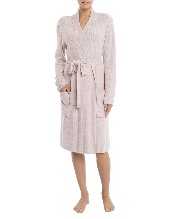 ベアフットドリームス レディース アンダーウェア ナイトウェア リブ BAREFOOT DREAMS CozyChic Lite Ribbed Robe Faded Rose-Pearl パール｜ReVida 店