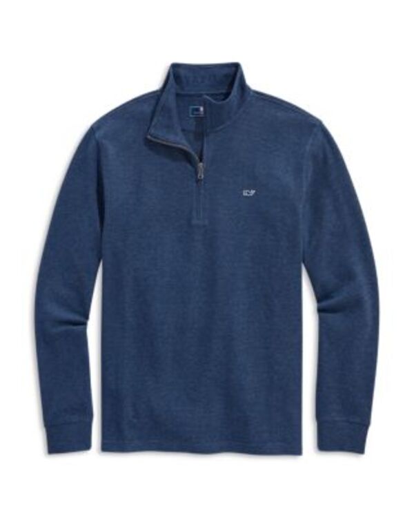 ヴァインヤードヴァインズ メンズ アウター パーカー・スウェット ハーフジップ シャツ Vineyard Vinesaltwater Quarter Zip Long Sleeve Sweatshirt Deep Bay