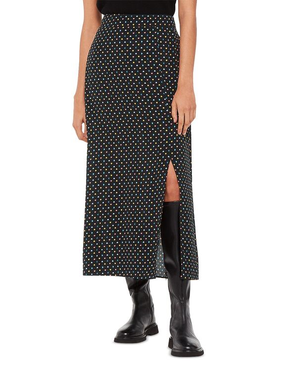 ホイッスルズ レディース ボトムスカート ミディ Whistlescattered Hearts Midi Skirt Black/Multi ブラック