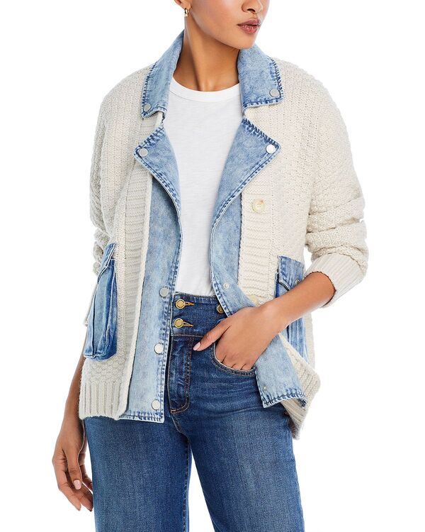 ブランクニューヨーク レディース アウター ニット・セーター カーディガン BLANKNYC Last Call Mixed Media Cardigan Last Call