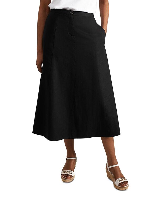ホッブスロンドン レディース ボトムスカート ミディ HOBBS LONDON Lina Midi Skirt Black ブラック