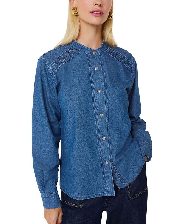 ホイッスルズ レディース トップス シャツ デニム Whistles Pintuckedenim Shirt Denim デニム
