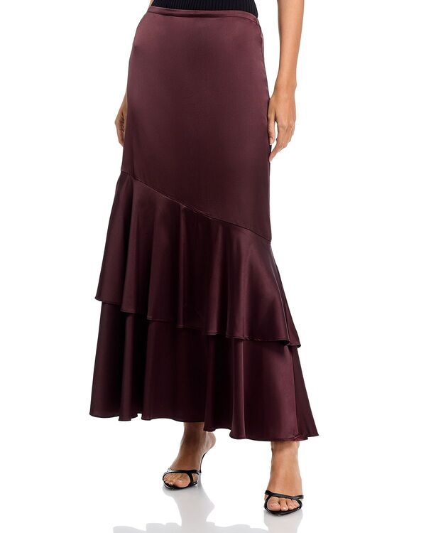 エリアスターズ レディース ボトムスカート ティアード マキシ Area Stars Tiered Maxi Skirt Brown ブラウン｜ReVida 店