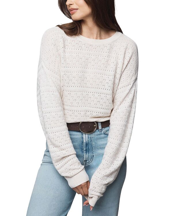 スプレンディット レディース アウター ニット・セーター Splendid Georgie Pointelle Sweater Pale Oak Heather ヘザー