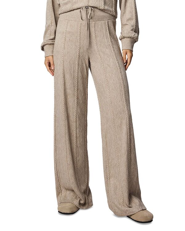 スプレンディット レディース ボトムス 心地好いズボン下 ワイドレッグ Splendid Cable Lounge Wide Leg Pants Cappucino