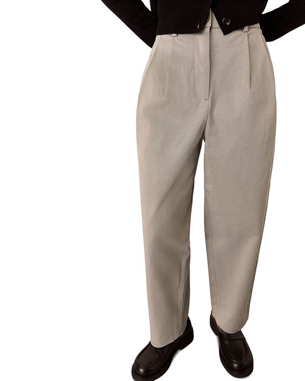 ホイッスルズ レディース ボトムス カジュアルパンツ プチ Whistles Petites Bethany Barreleg Trousers Taupe トープ｜ReVida 店