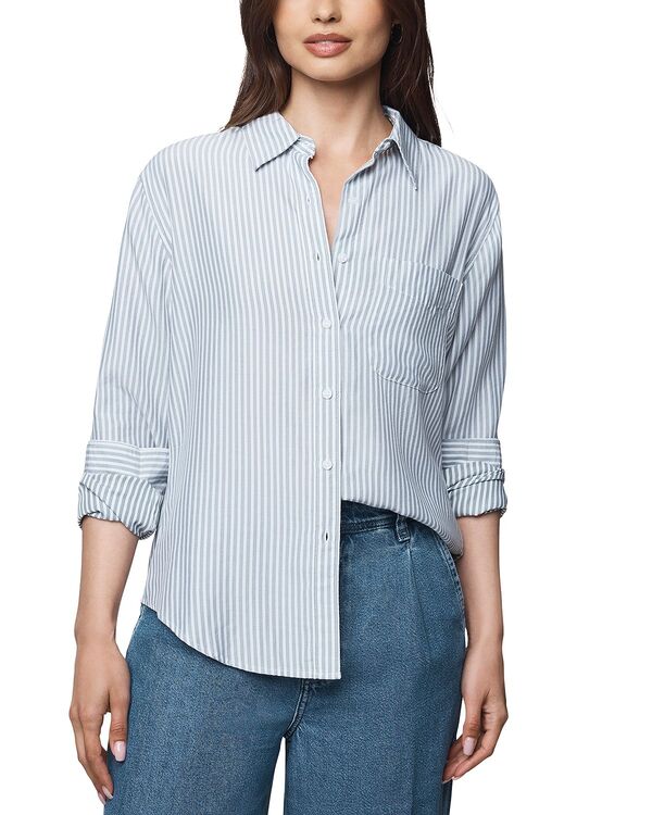 スプレンディット レディース トップス シャツ Splendid Kenna Shirt Olive/White ホワイト