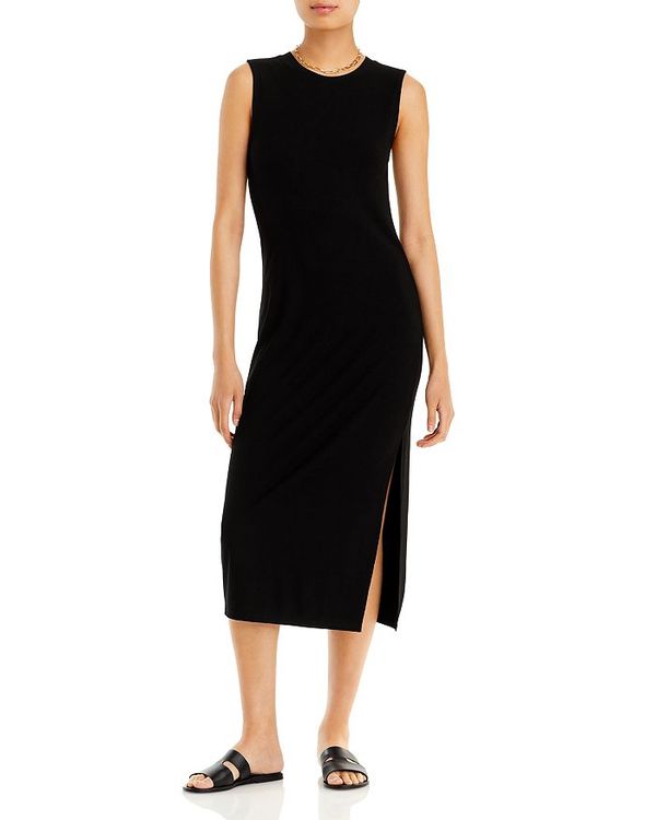 公式の 楽天市場 アクア レディース ワンピース トップス Rib Knit Muscle Tee Midi Dress 100 Exclusive Black Revida 楽天市場店 楽天ランキング1位 Allcon Sa