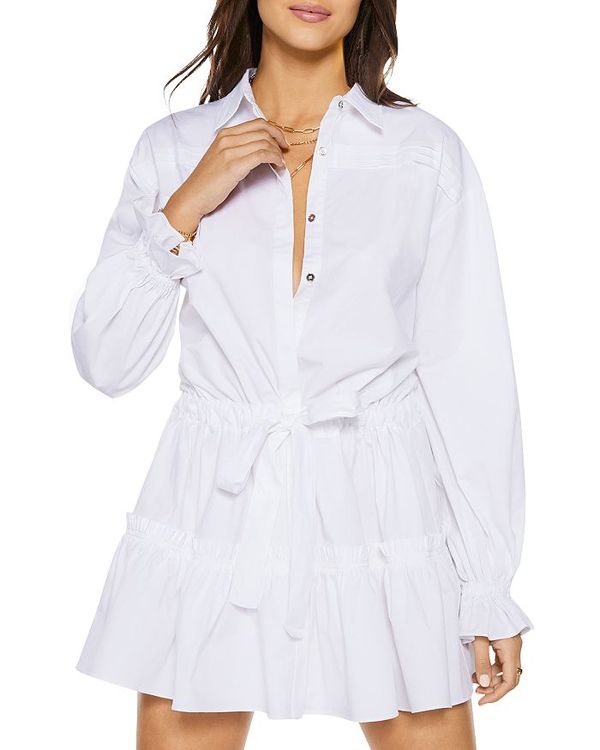 信頼 ブルック レイミー レディース Ivory Exclusive 100 Shirtdress Mini Tiered Josephine トップス ワンピース ワンピース