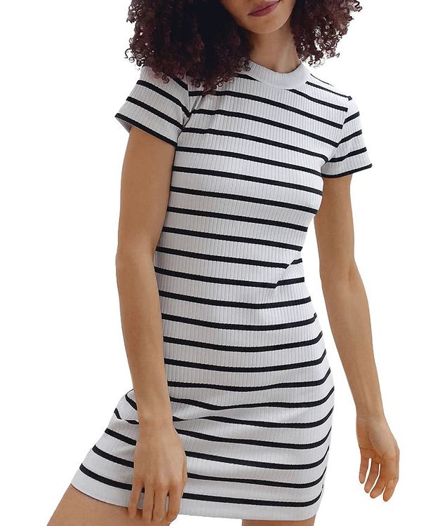 楽天ランキング1位 フレンチコネクション レディース ワンピース トップス Tommy Rib Mini Dress Summer White 驚きの安さ Salonlesamis Com