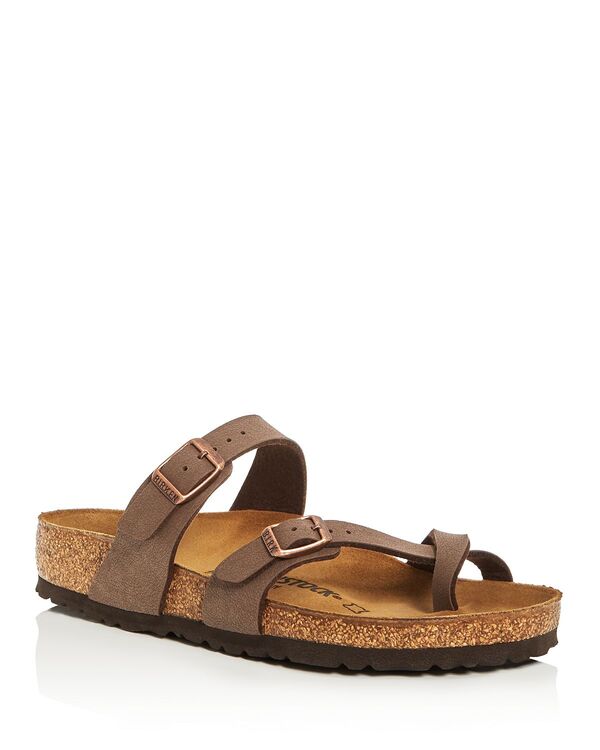 ビルケンシュトック レディース シューズ サンダル Birkenstock Women's Mayari Buckled Slide Sandals Brown ブラウン｜ReVida 店