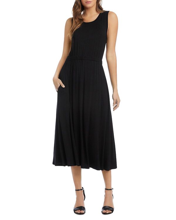 カレンケーン レディース トップス 衣装 ノースリーブ Karen Kane Artisan Sleeveless Dress Black 黒いこと ワンピース-レディースファッション