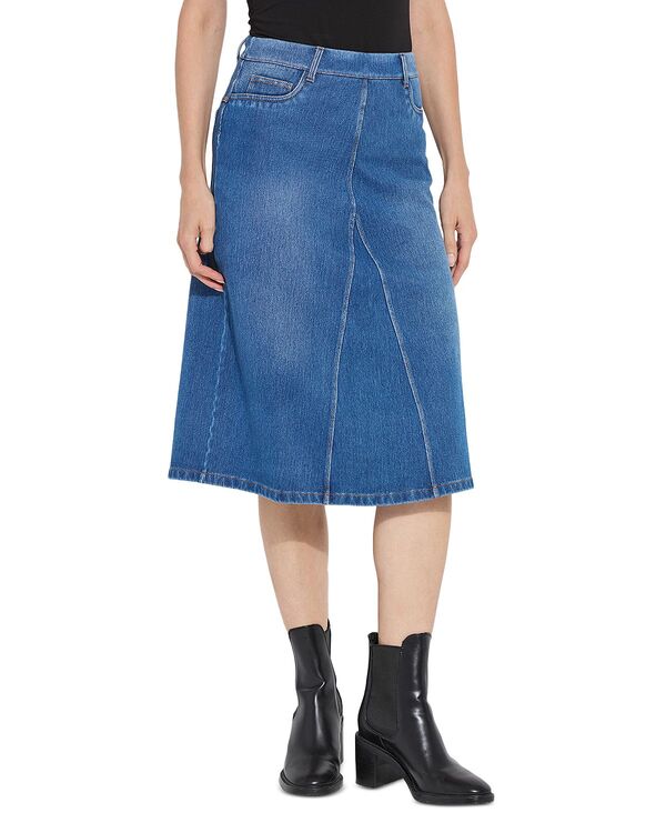 リジー レディース 下つ方スコート ジーンズ Lyss Bella Denim Skirt Mid Wash ジーンズ
