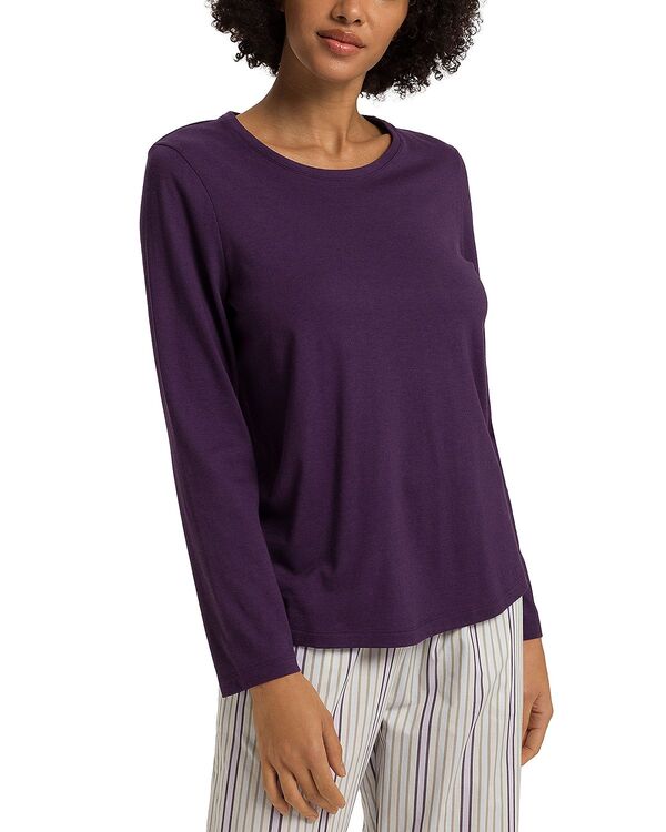 ハンロ レディース アウター パーカー・スウェット Hanro Sleep & Lounge Long Sleeve Pajama Top Amethyst