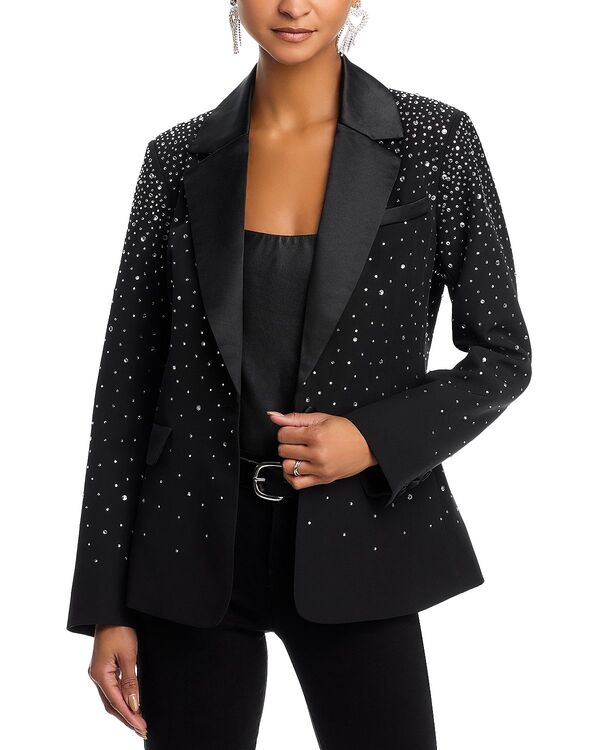 アクア レディース アウター 上衣・上衣 スポーツジャケット AQUA Crystal Blazer - Exclusive Black 黒いこと