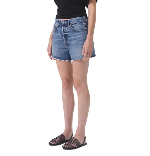 アゴルド レディース ボトムス ハーフパンツ・ショーツ ショートパンツ デニム AGOLDE Parker Cutoff Denim Shorts in Ruin デニム