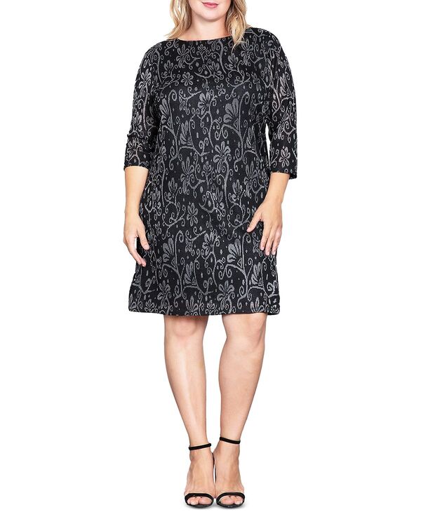 スタンダーズ アンド プラクティス レディース トップス ワンピース プリント standards & practices Printed Shift Dress Black ブラック