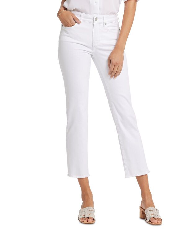 エヌワイディージェイ レディース ボトムス デニムパンツ アンクル ジーンズ NYDJ Marilyn High Rise Ankle Jeans in Optic White ホワイト