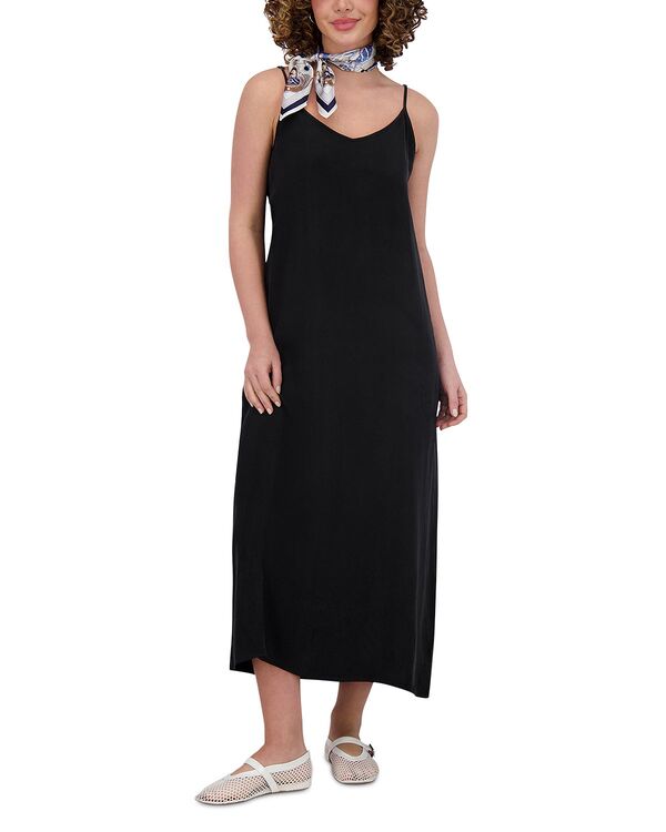 ポイント レディース トップス ワンピース A ライン Point Brushed A Line Slip Dress Black ブラック