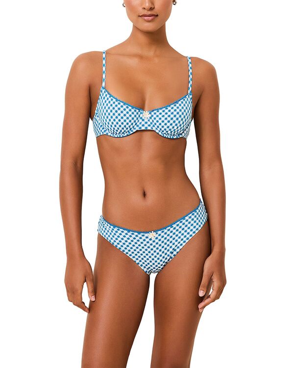 ソリッド アンド ストライプ レディース 水着 ボトムスのみ Solid & Striped The Daphne Bikini Bottom Cosmic Blue Gingham ブルー 23,288円