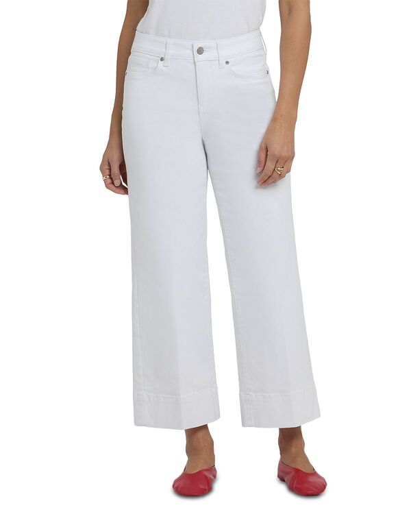エヌワイディージェイ レディース ボトムス ジーンズズボン下 ワイドレッグ アンクル デニム NYDJ Teresa Wide Leg Ankle Jeans インチ Optic White 白いこと