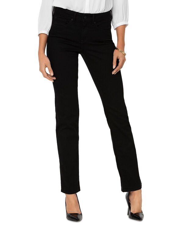 エヌワイディージェイ レディース ボトムス デニムパンツ ジーンズ NYDJ Marilyn High Rise Straight Jeans Black ブラック|ReVida 店