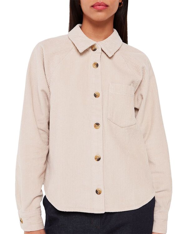 ホイッスルズ レディース トップス シャツ Whistles Jumbo Cord Shirt Ivory アイボリー