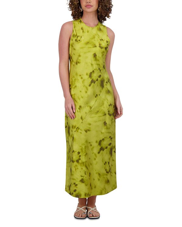 ポイント レディース トップス ワンピース サテン Point Satin Column Dress Green Tye Dye グリーン 17,266円