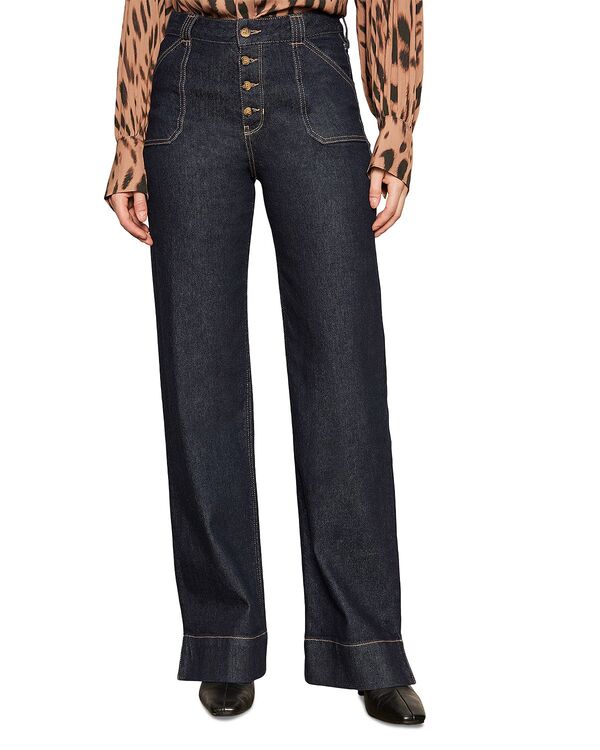 サンクチュアリー レディース ボトムス デニムパンツ ワイドレッグ ジーンズ Sanctuary Ekara High Rise Slim Wide Leg Jeans indigo Dark Rinse Wash Indigo Dark Rinse Wash インディゴ