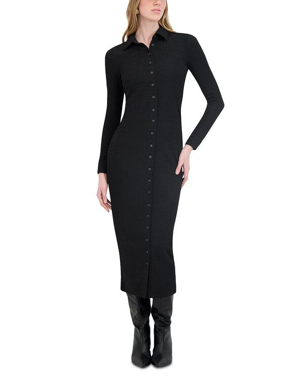 ポイント レディース トップス ワンピース ニット Pointextured Knit Dress Black ブラック 17,870円