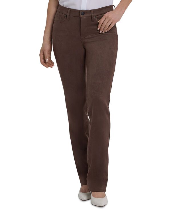 エヌワイディージェイ レディース ボトムス ジーンズズボン下 スエードクロス デニム NYDJ Marilyn High Rise Straight Jeans インチ Faux Suede インチ Coffee Bean Coffee Bean 珈琲