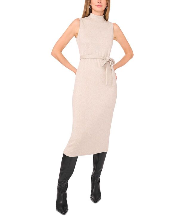 ヴィンスカムート レディース トップス ワンピース モックネック ノースリーブ VINCE CAMUTO Sleeveless Mock Neck Dress Dusty Oatmeal オートミール