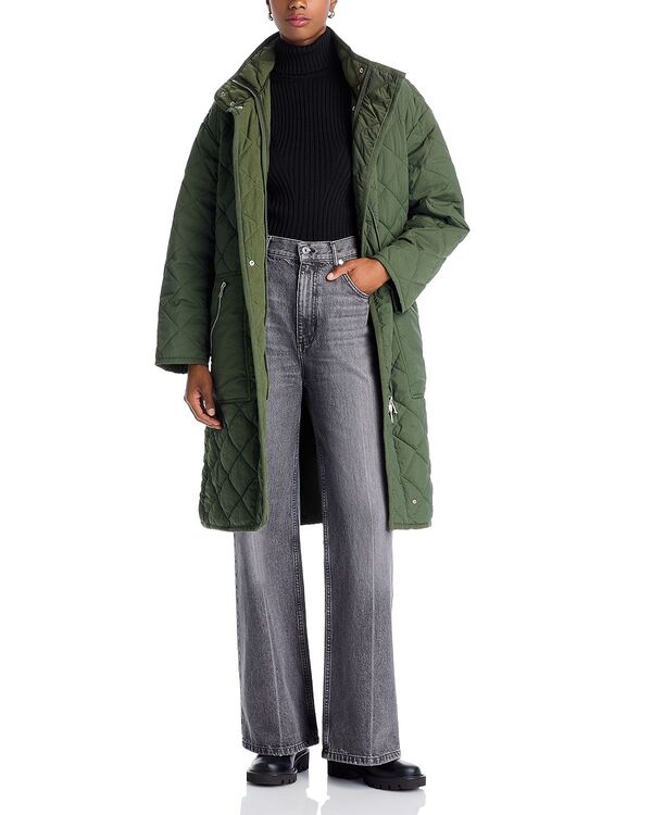 ベルナルド レディース アウター コート キルティング Bernardo Quilted Woven Coat Olive オリーブ