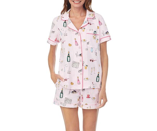 ベッドヘッドパジャマ レディース アンダーお召しもの ナイト爵お召しもの BedHead Pajamas Let\u0027s Do Brunch Short Pajama Set Let\u0027s Do Brunch