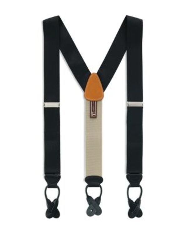 トラファルガー メンズ アクセサリー ベルト ナイロン Trafalgar Hudsonylon Button End Suspenders Black ブラック
