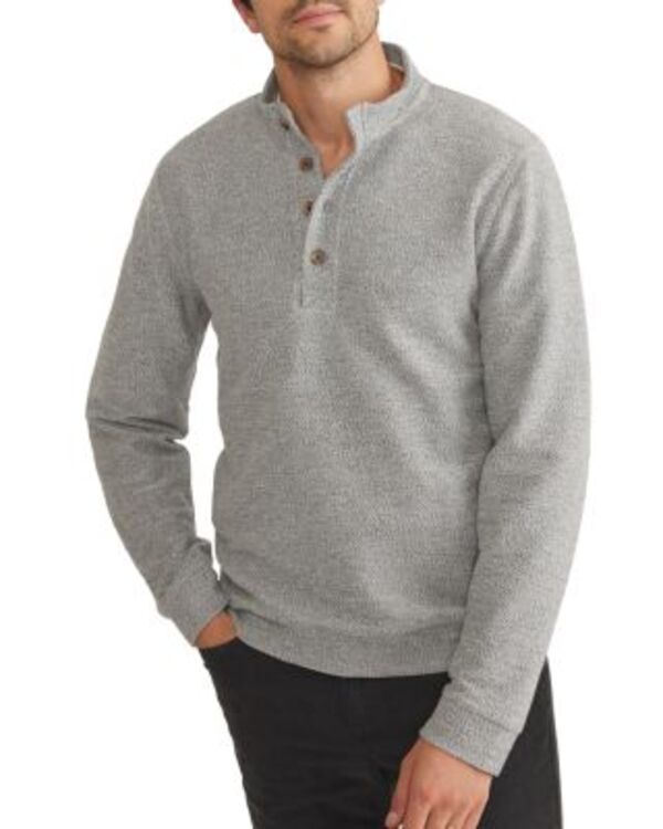 マリーン レイヤー メンズ アウター パーカー・スウェット Marine Layer Clayton Textured Pullover Gray グレー|ReVida 店