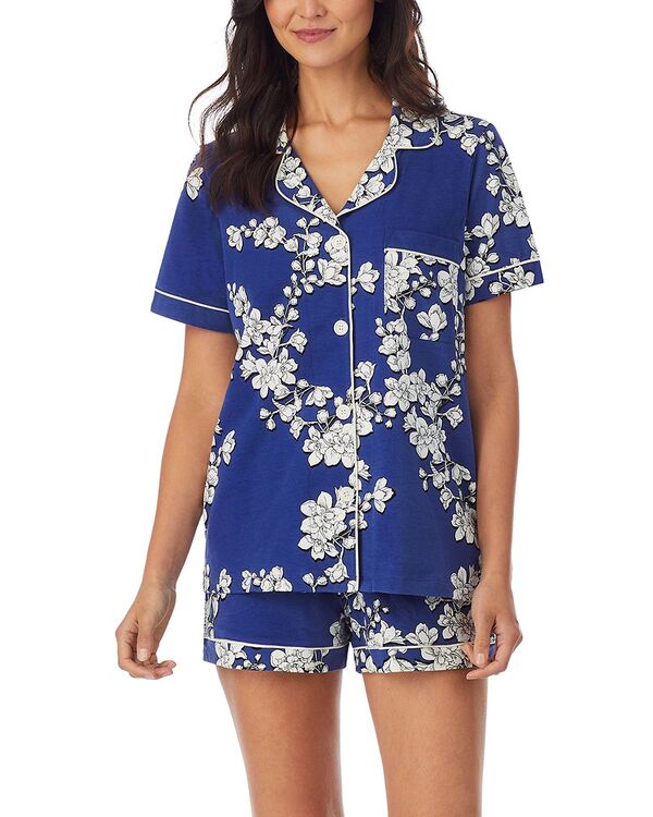 ベッドヘッドパジャマ レディース アンダーお召しもの ナイト爵お召しもの BedHead Pajamashort Sleeve Boxer Pajama Set Navy Shadow 米国海軍