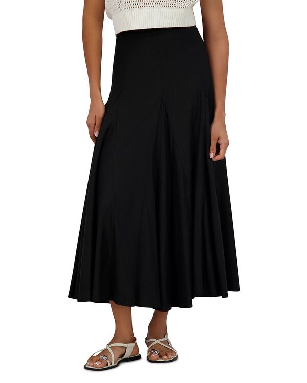 ポイント レディース ボトムスカート リネン Point Linen Gore Skirt Black ブラック 17,381円