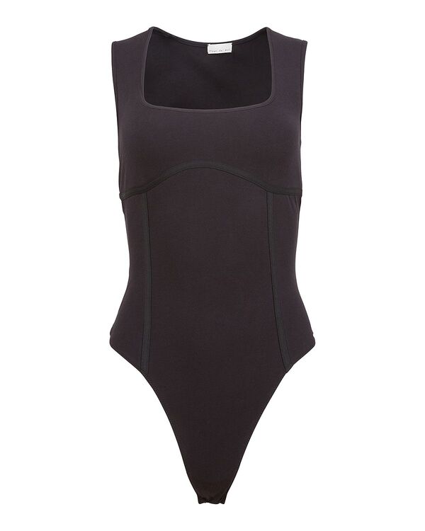 フレーデュマール レディース トップス シャツ ボディースーツ Fleur du Mal Square Neck Bodysuit Black ブラック