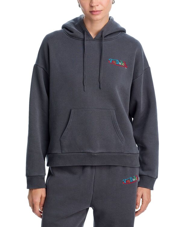 ヴィンテージハバナ レディース アウター パーカー・スウェット 刺繍 フリース Vintage Havana x Von Dutch Washed Fleecembroidered Hoodie Black ブラック