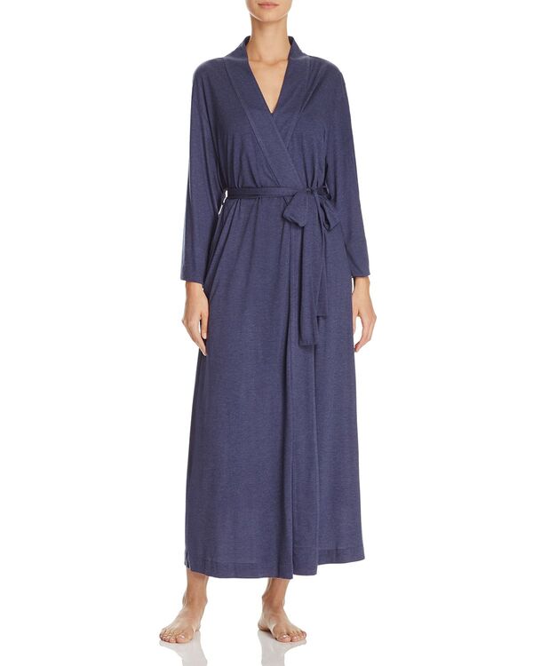 ナトリ レディース アンダーお召しもの ナイト爵お召しもの 編み物 Natori Shangri La Knit Robe Heather Navy Blue ギョリュウモドキ