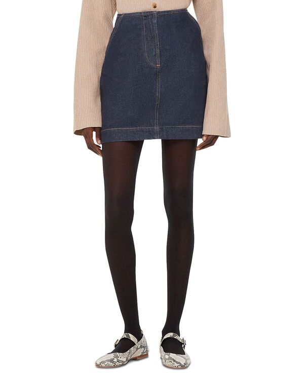 ホイッスルズ レディース ボトムスカート ミニ デニム Whistles Denimini Skirt Dark Denim デニム