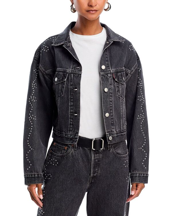 リーバイス レディース アウター ジャケット・ブルゾン デニム Levi'shrunken '90studdedenim Jacket Bejeweled デニム