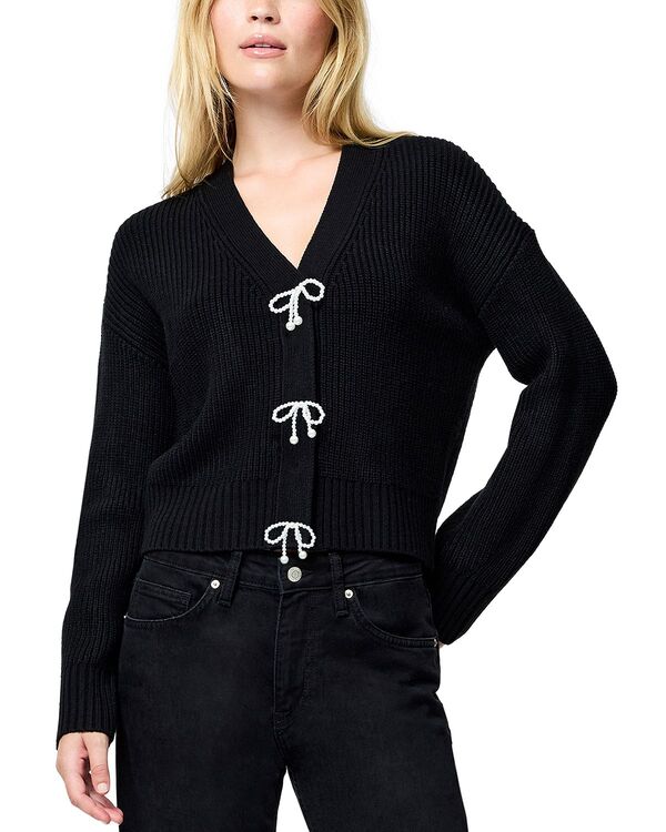 フレンチコネクション レディース アウター カーディガン セーター ニット FRENCH CONNECTION Embellished Baby Soft Knit Cardigan Sweater Black ブラック