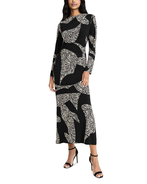 ドナモーガン レディース トップス ワンピース マキシ Donna Morgan Maxi Dress Black Cream クリーム