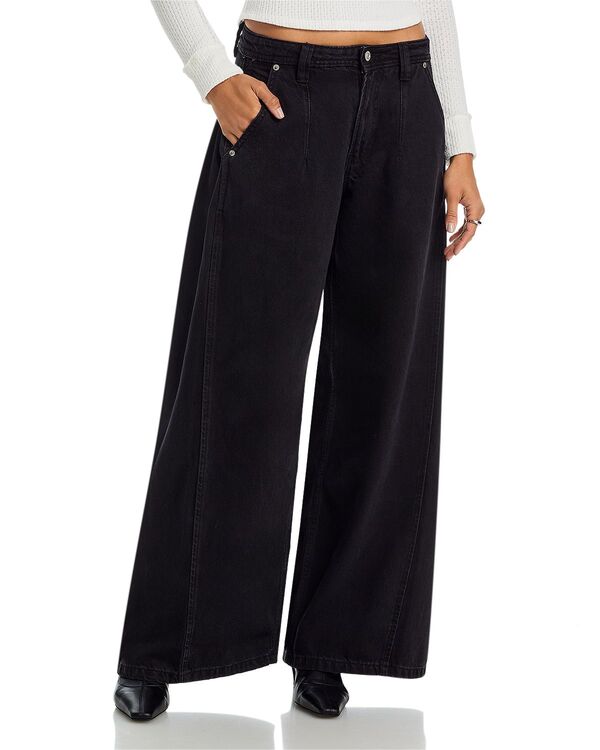 フリーピープル レディース ボトムス カジュアルパンツ ワイドレッグ プリーツ Free People Block Party Pleated Wide Leg Pantstreet Light
