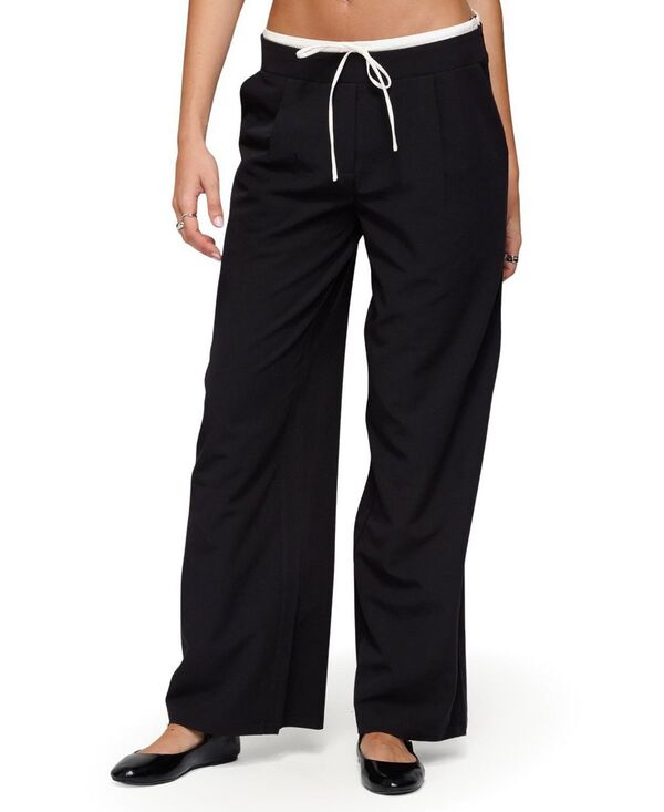 アディクテッド レディース ボトムス カジュアルパンツ Edikted Peekaboo Drawstring Pants Black ブラック 15,386円
