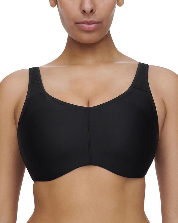 シャントル レディース アンダーウェア ブラジャー Chantelle High Impact Everyday Sports Bra Black/Grey ブラック